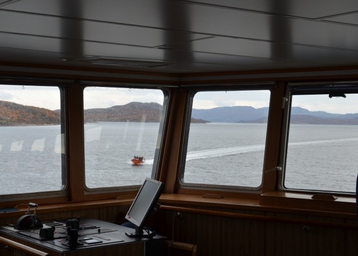 From the bridge of research vessel "Johan Hjort." (Atle Staalesen / The Independent Barents Observer)