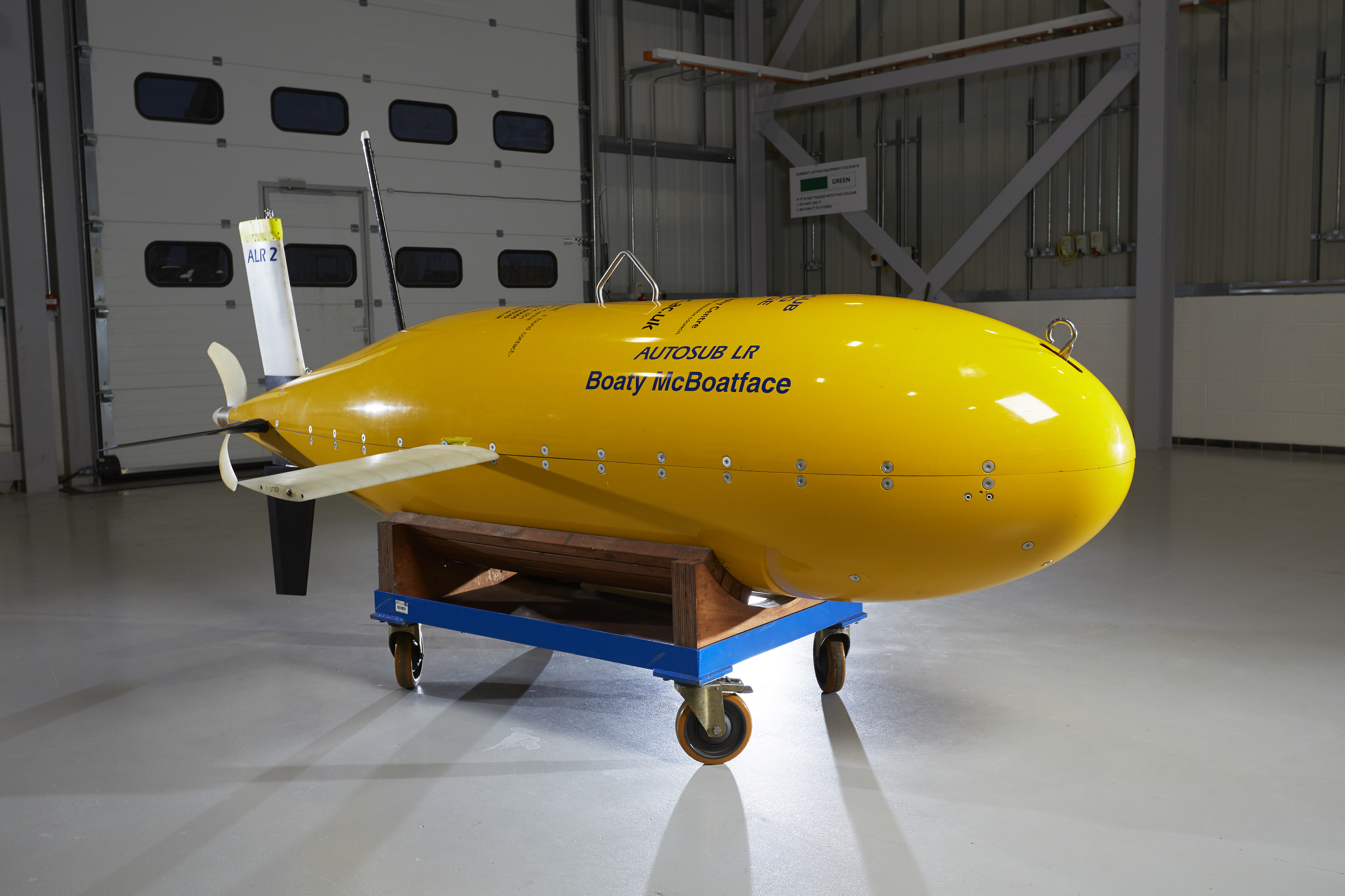In an undated handout photo, Boaty McBoatface, a remotely-operated submarine. The submarine, bearing a name that began as a joke, will begin its first mission this week in Antarctica. (National Oceanography Center via The New York Times)