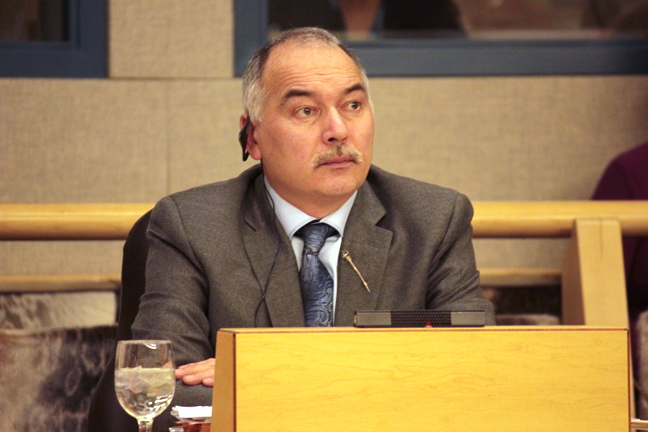 Environment Minister Joe Savikataaq said in Nunavut's legislature June 8 that his department's new Climate Change Secretariat is still building capacity and hasn't created any new policy since it's creation in November 2016. (Nunatsiaq News file photo)