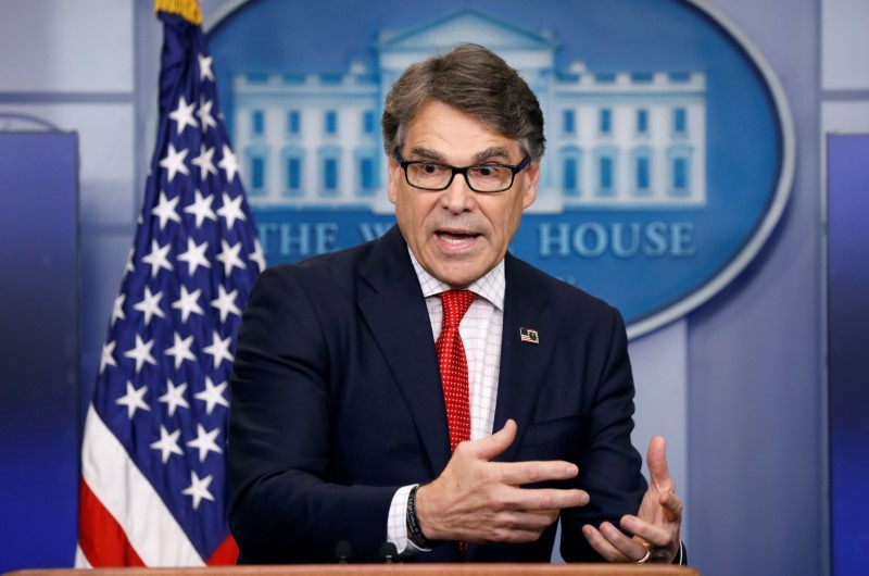 U.S. Energy Secretary Rick Perry speaks to reporters during a briefing at the White House in Washington, U.S., June 27, 2017. (Kevin Lamarque / Reuters)