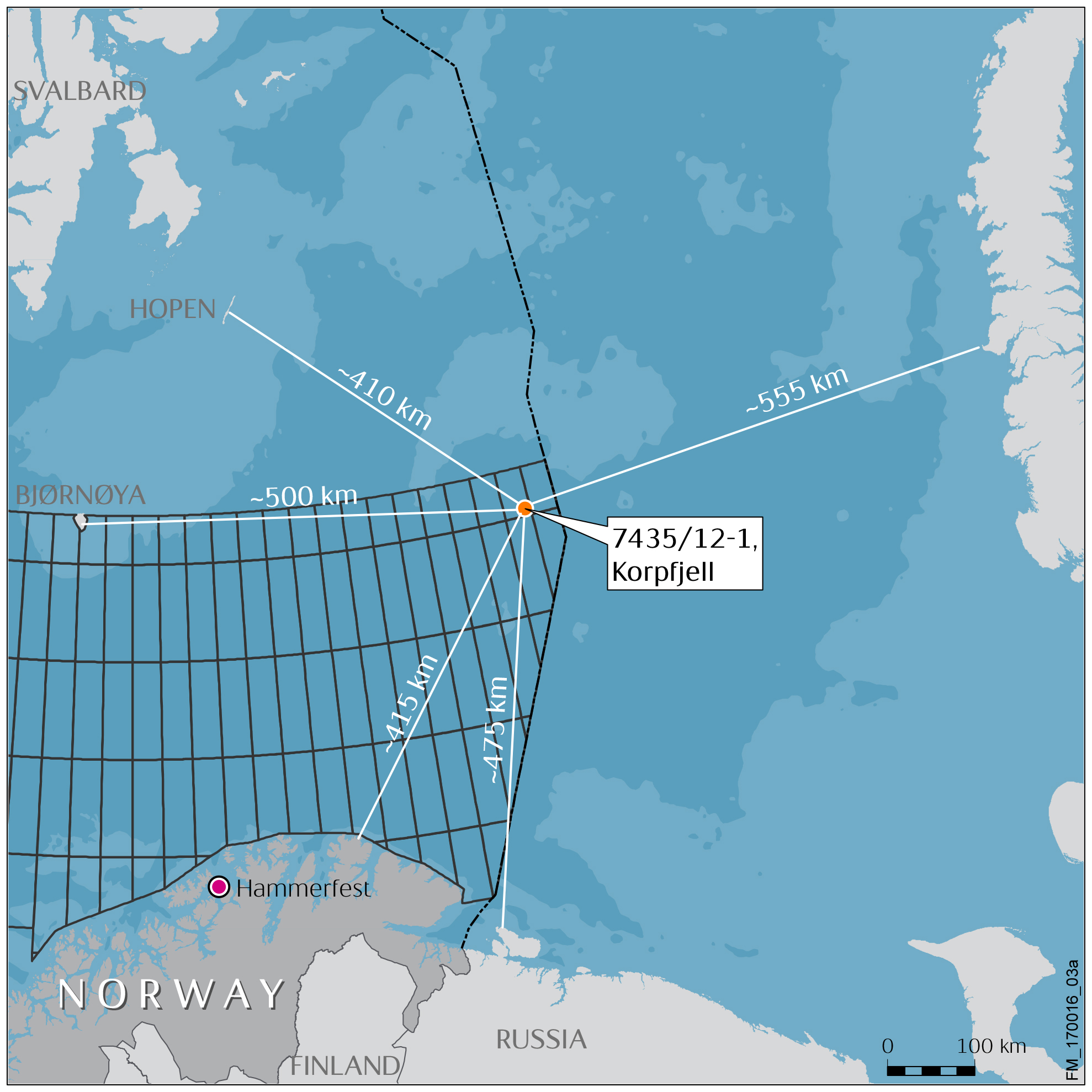 The Korpfjell prospect is in an area once disputed between Norway and Russia. (Statoil)