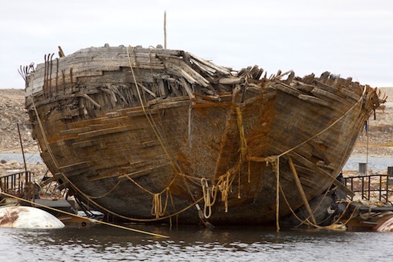 After 86 years in Cambridge Bay, the wreck of Roald Amundsen’s Maud will return to Norway. (Nunatsiaq News file photo)
