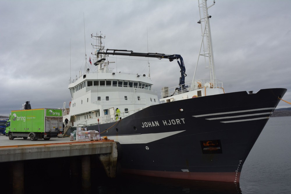 Marine research vessel Johan Hjort. (Atle Staalesen / The Independent Barents Observer)