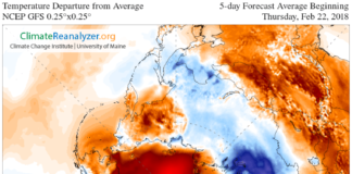 Arctic continues to experience warmer-than-average temperatures