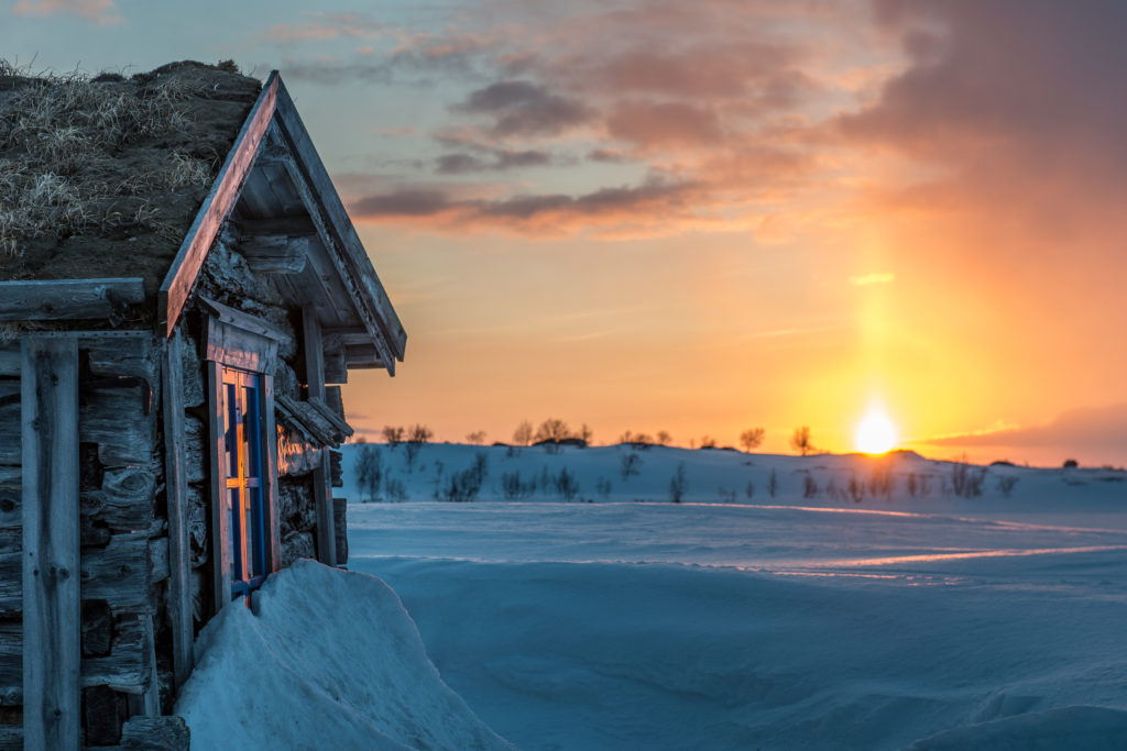 The winter sunset in Lapland. (Markus Kiili / Lapland Material Bank)