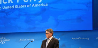 U.S. Energy Secretary Perry praises Arctic oil and gas potential, while emphasizing energy geopolitics