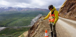 A new bridge is planned at the site of a permafrost thaw-induced landslide in Denali National Park