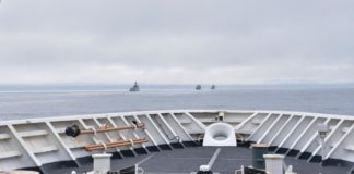 A US Coast Guard patrol unexpectedly encountered Chinese warships near Alaska’s Aleutian Islands