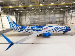 Native artist Crystal Worl designs Alaska Airlines aircraft taking Indigenous language and art to the skies